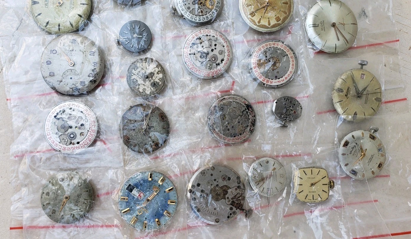 Antique Vintage Automatic Manual Wind Mixed Watch Movements- Lot Of 72 Movement