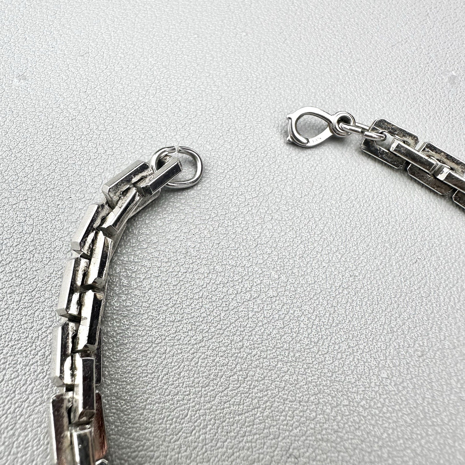 Vintage Speidel Stainless Steel Double Box Link Bracelet Men’s Identity ID USA