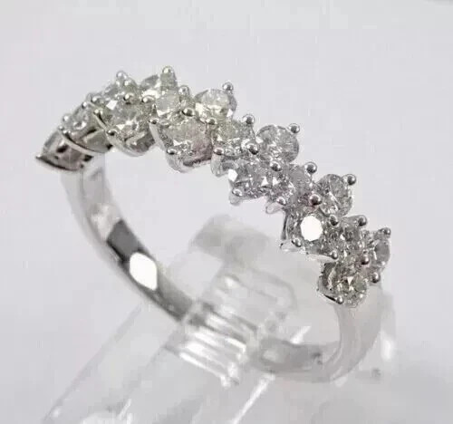 2.00Ct Round Cut Lab Created Moissanite Ring Gift For Her 14k White Gold Plated