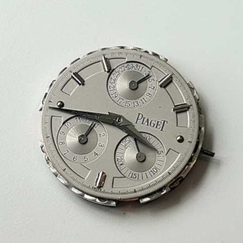 A Piaget Dancer Calendar Chronograph Wristwatch Movement & Dial, Cal 212P