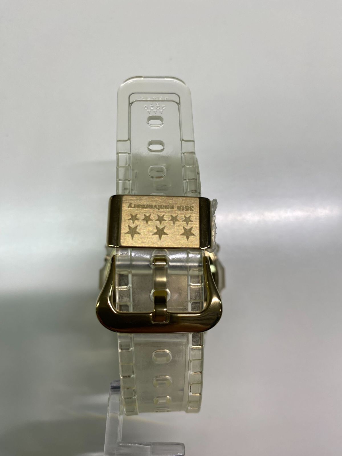 CASIO G SHOCK Wristwatch DW 5035E 7 35th Anniversary Glacier Gold Skeleton