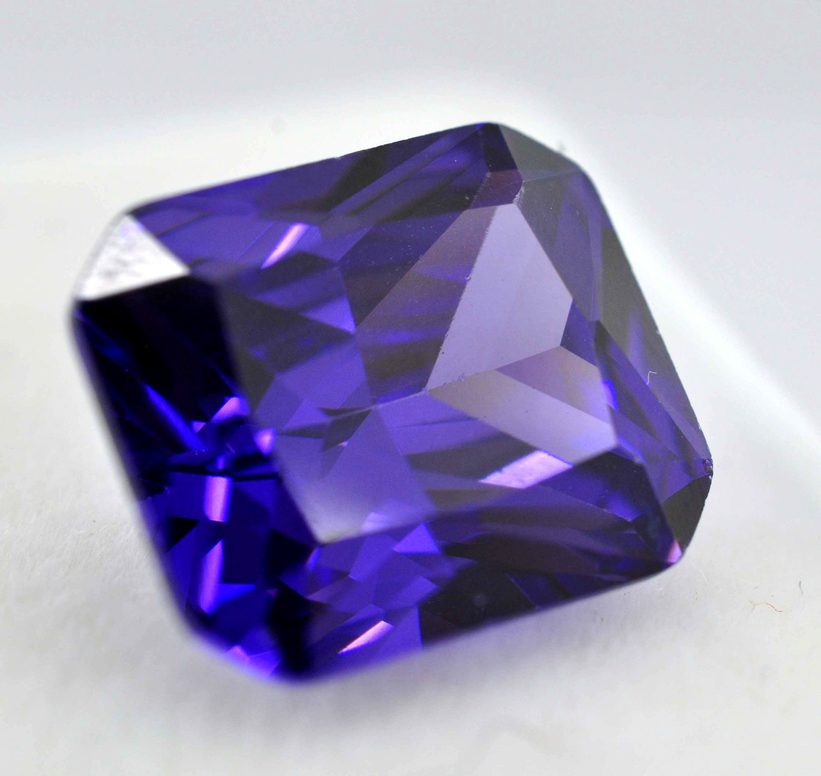 Blue Zircon Radiant Cut 9.80 Ct Cambodian Natural GIE Certified Loose Gemstone