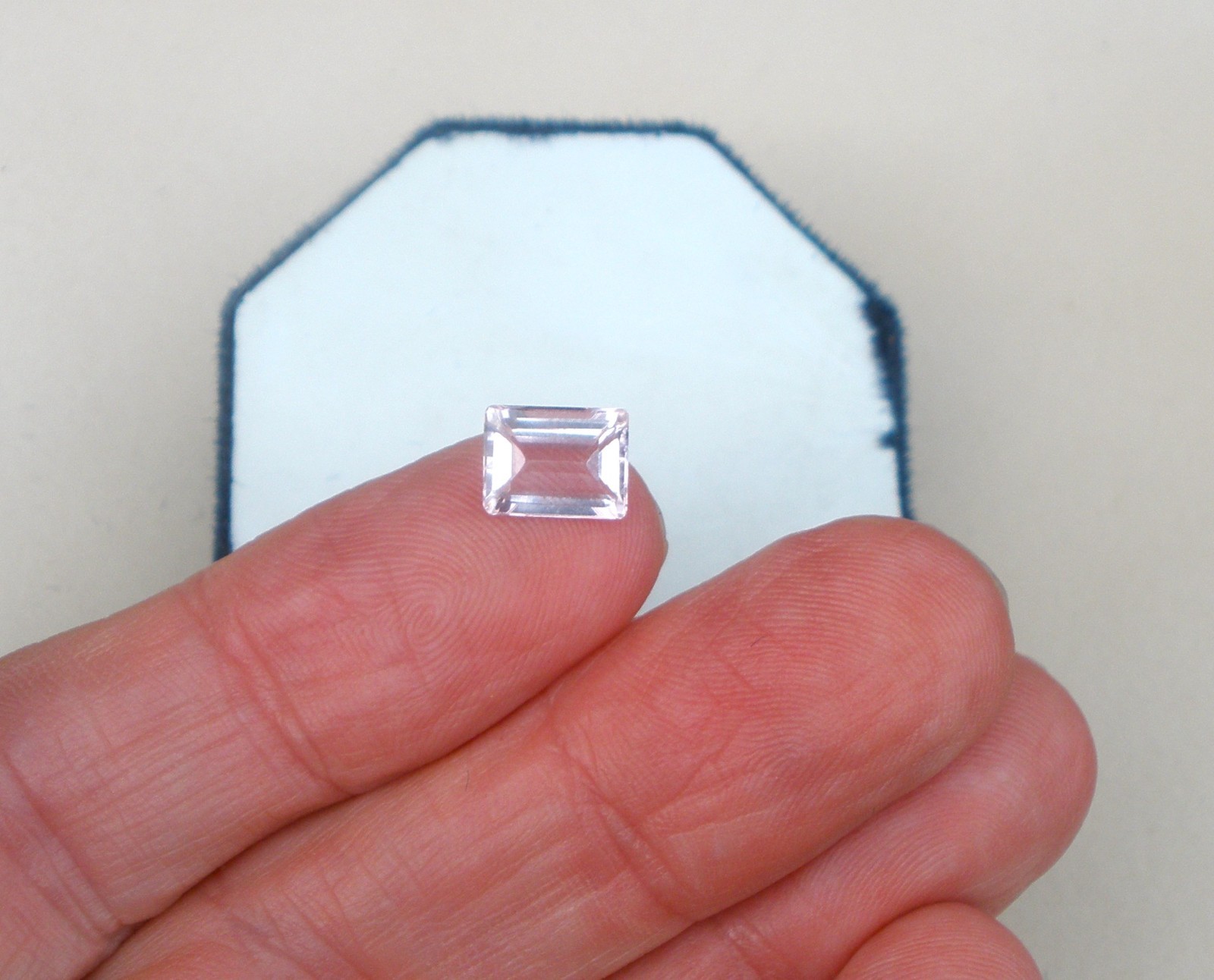 9x7mm Pink Kunzite Emerald Gem 2 Carats