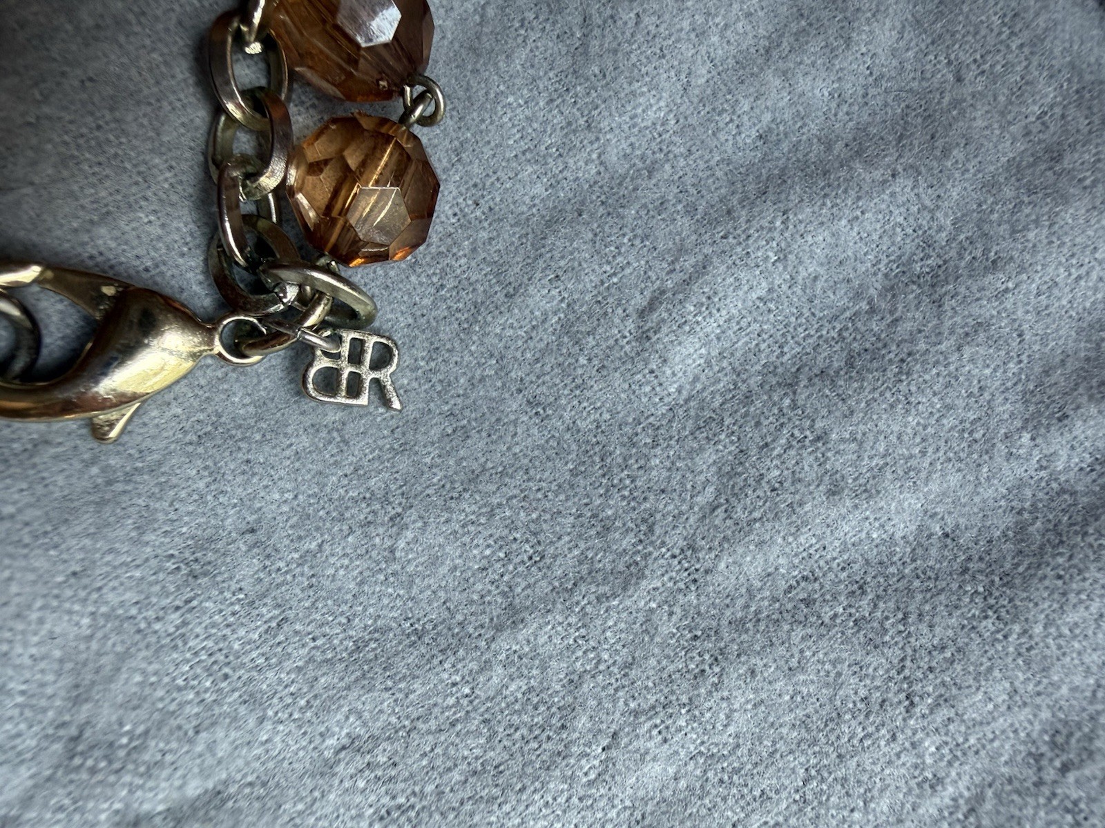 Banana Republic Multi-Strand Statement Necklace, Pearl Amber, Rhinestone Paisley