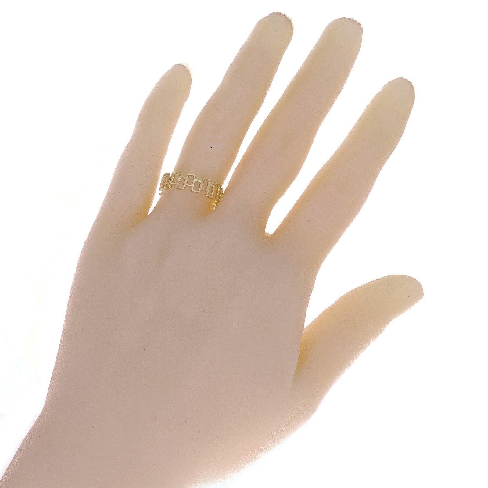 14k Yellow Gold Geometric Stackable Ring Size 7.5 – 5.8mm 2 grams