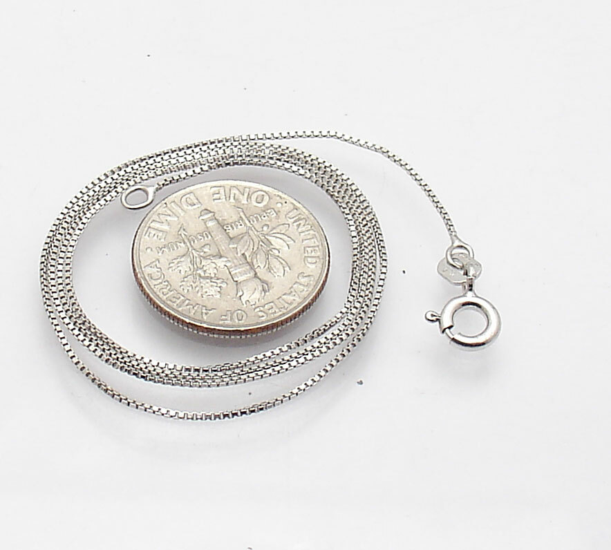 0.7mm Anti-Tarnish Solid Italian Box Chain Necklace REAL 925 Sterling Silver