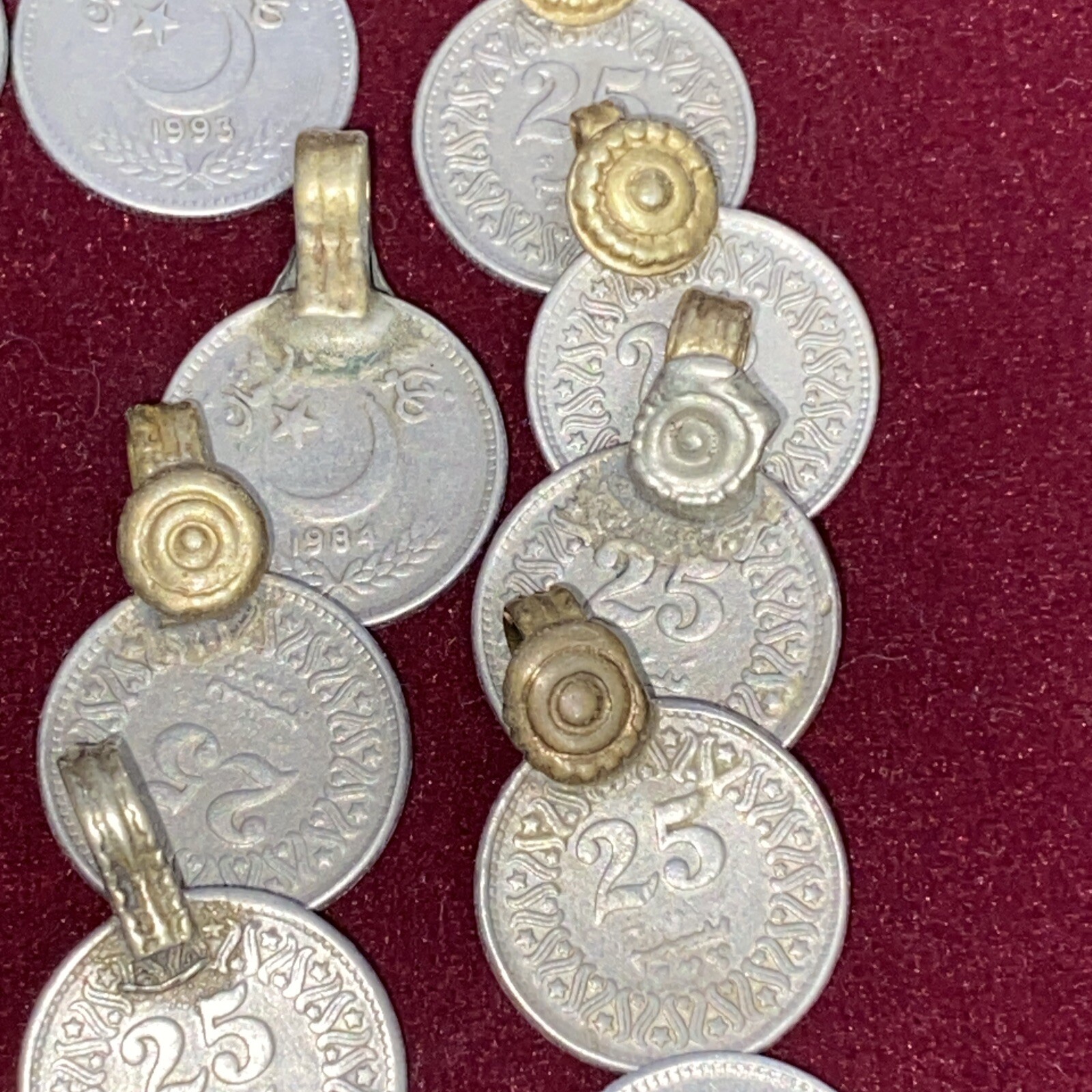 Lot Of More Than 50 Antique Pakistan Tribal Coin Amulet Pendant Islamic