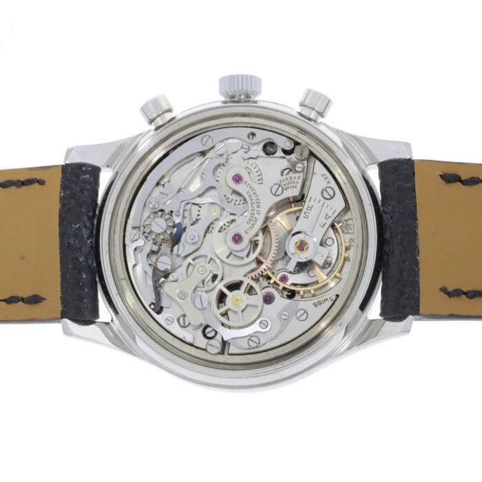 Jardur Wristwatch Chronograph Valjoux 72 C.1950s 1Year Warranty Must See Beauty