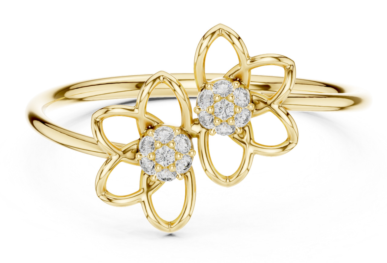 Certified VVS1 Round Natural Diamond Split Shank Anniversary Ring 14k Gold Over