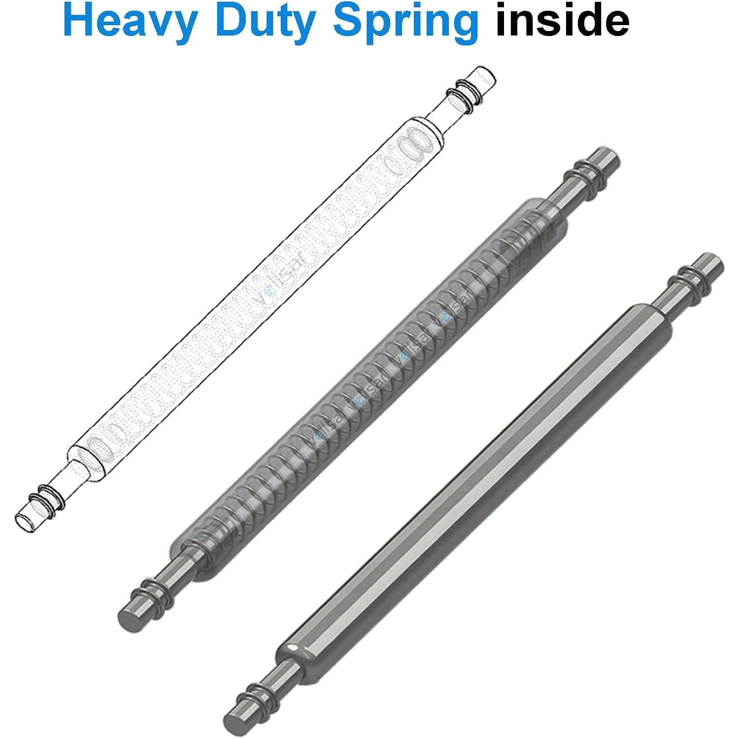 Watch Band Pins Spring Bars Tool Kit with 1.5mm & 1.8mm Thickness for Repair