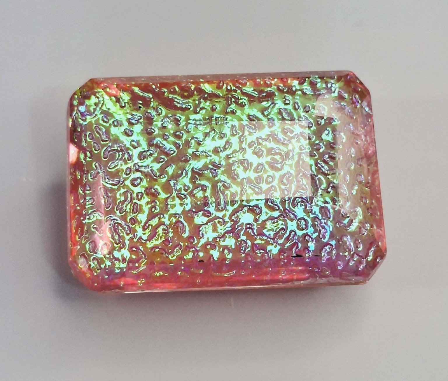 Doublet Monarch Fire Opal 52-54 Carat Emerald Cut Natural Loose Gemstone SP254