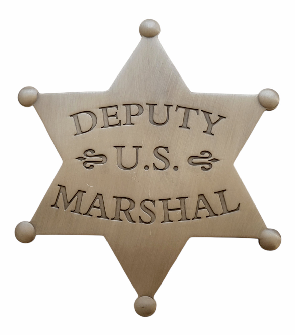 US Marshal Badge Western Movie John Wayne True Grit Wild West Badge