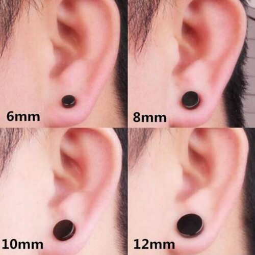 Stud Earrings for Men Women Ear Piercing Ear Plugs Tunnel Fake Gauge Earrings
