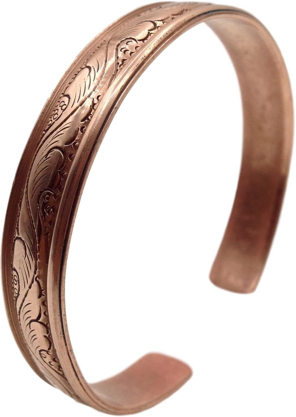 Healing Lama™ 100% Pure Copper Hand Carved Tibetan Healing Bracelet. Unisex, Han