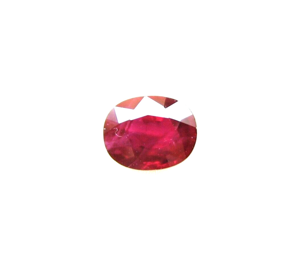 Natural Loose Gem Oval Thai Ruby Cherry Red 1.15 Carats 6.8×5.4×3.5 MM LxWxD