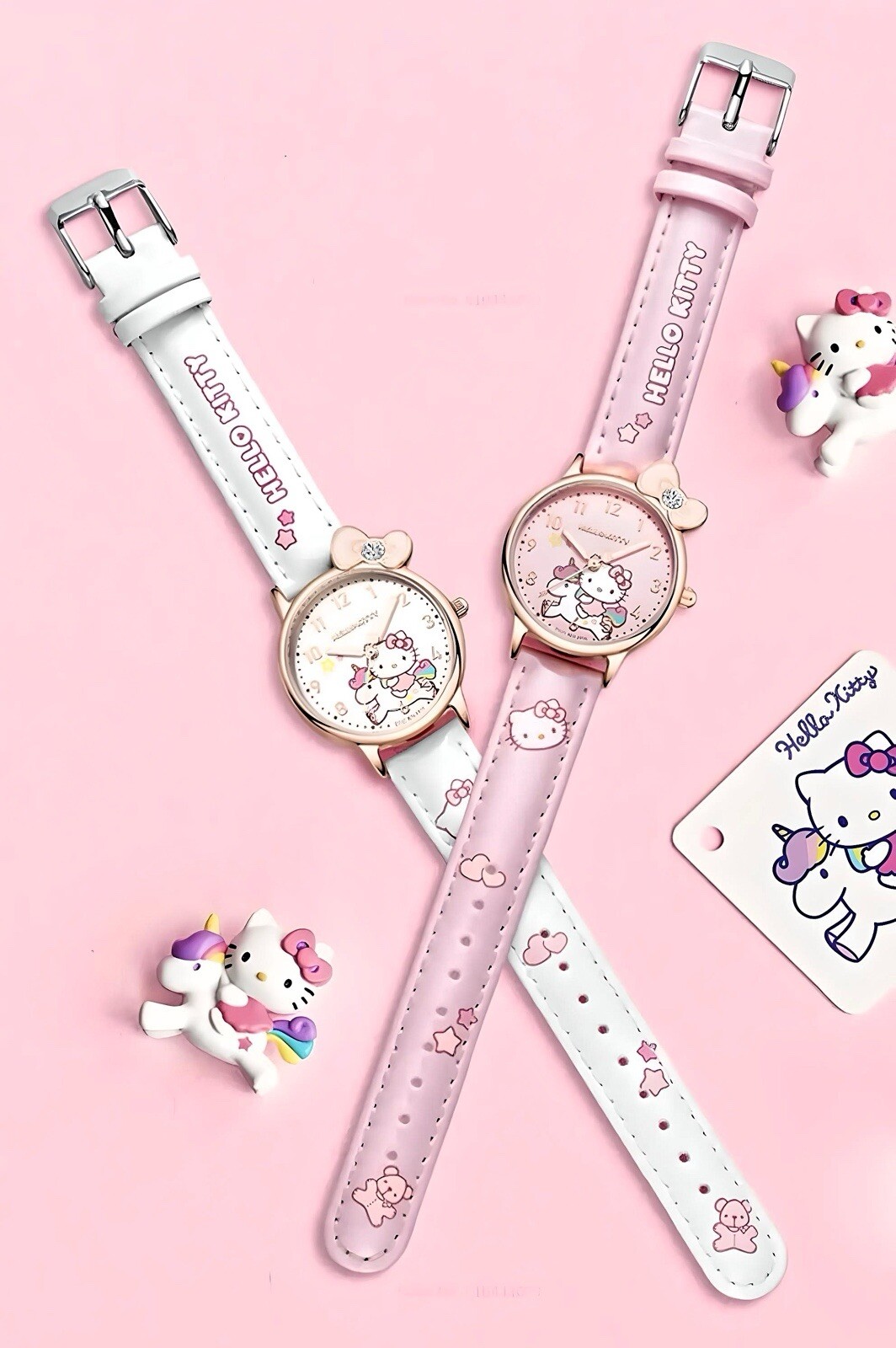 Hello Kitty Kids Waterproof Quartz Watch – White