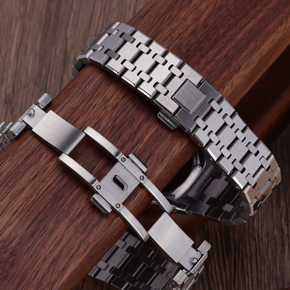 44.3mm Watch Case Strap Modify casio GA-2100 casioak Mods Silvery 316L Stainless