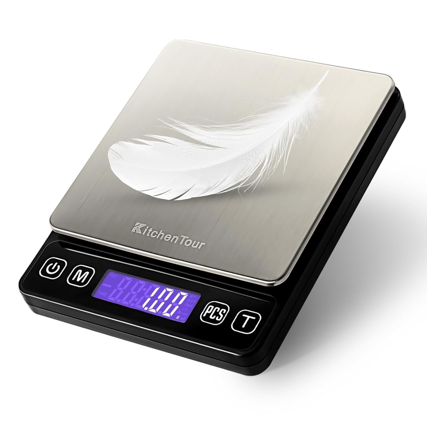 KitchenTour Mini Gram Scale for Coffee, Jewelry and Small Items, 500g x 0.01g…