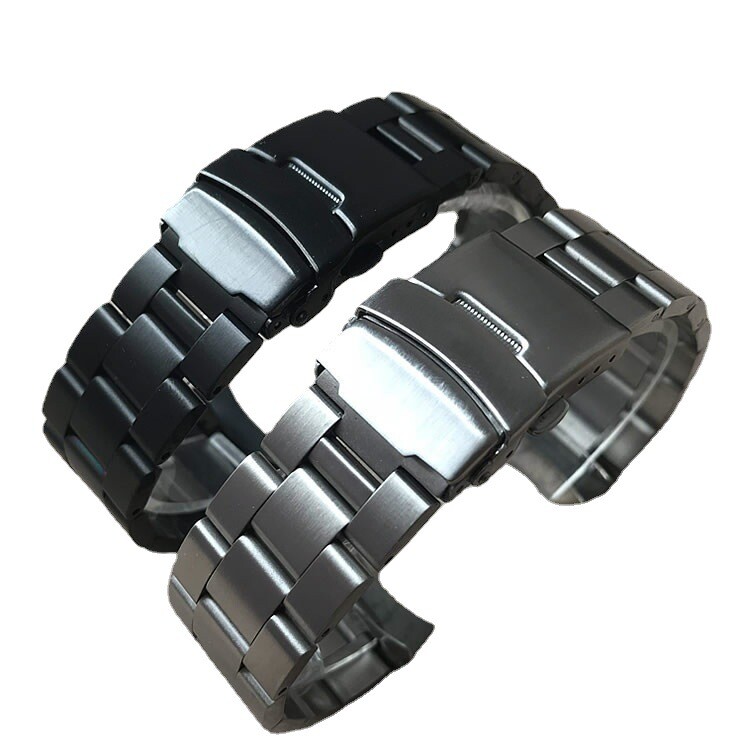 High Quality Solid Stainless Steel Watch Strap Band curved end 19/20/21/22/23mm