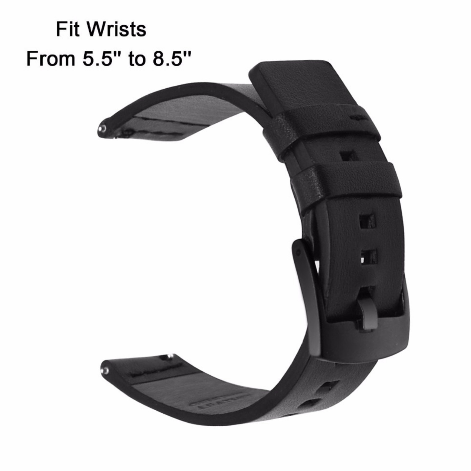 Genuine Leather Watch Band Quick Release Strap For Fitbit Versa / Versa 2