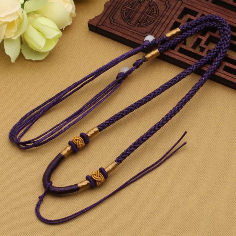 20Pcs Braided Line Rope String Cord Jade Beads for DIY Pendant Necklace Bracelet
