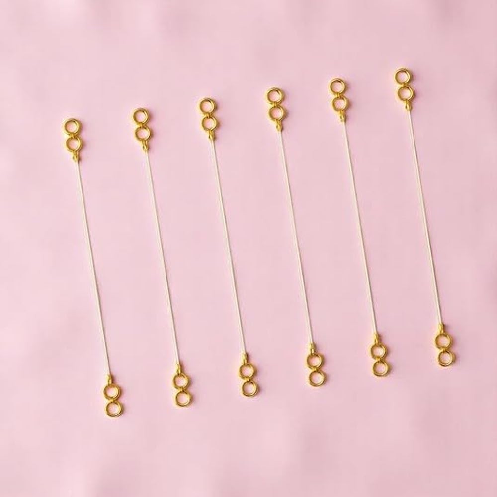 Gold Plated Stretchable Ear Chains for Earring Support | Transparent, Adjusta…