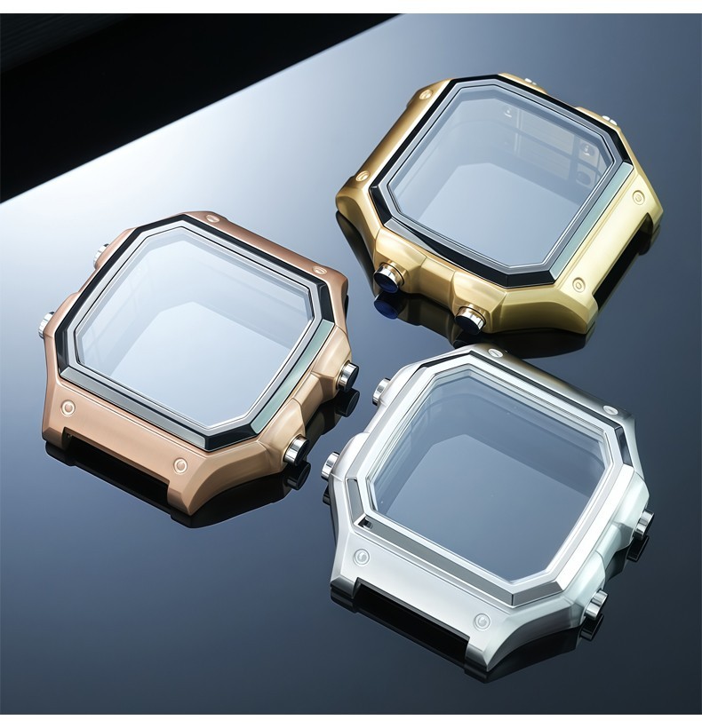 For Casio AE-1200WH AE1300 ws-1600 Metal Watch Mod Kit AE1200 Starp Watch Case