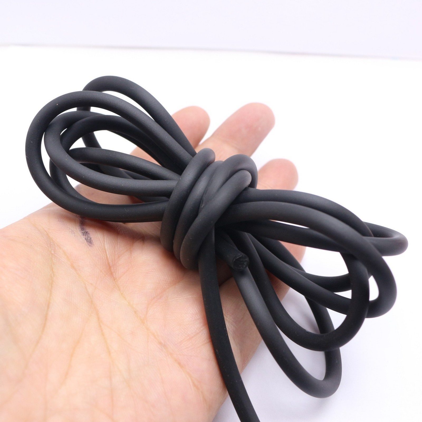 3 Meter Black 4mm Solid Rubber Jewelry Cord String for Jewelry Pendants Craft