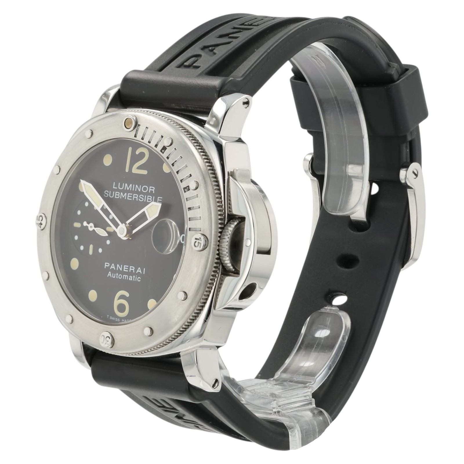 Panerai Luminor Submersible Black Dial 44mm Steel Automatic Mens Watch PAM00024