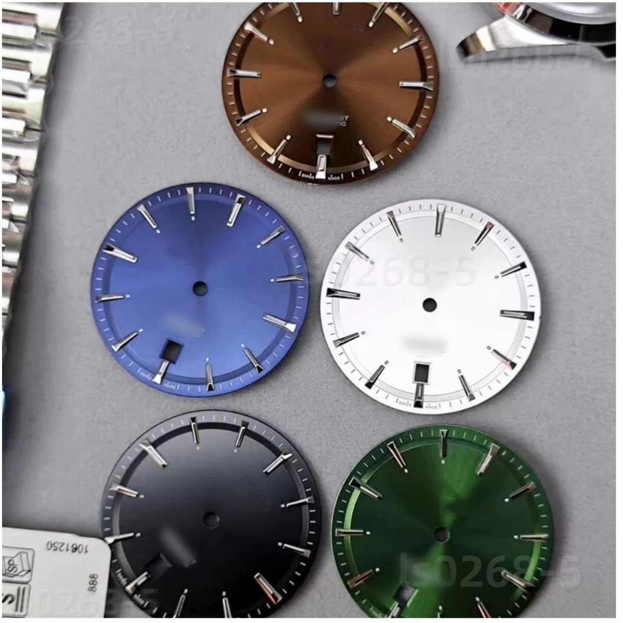 41mm stainless steel kit + dial + hands + watch strap For 2824/2892