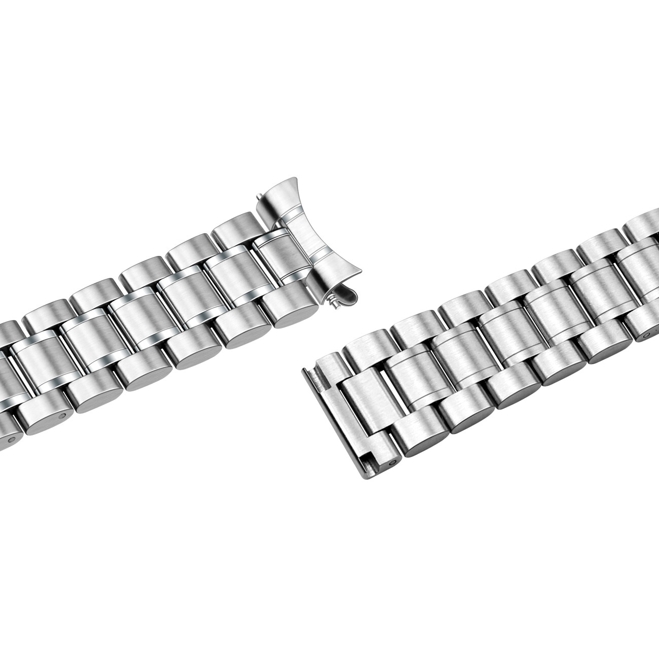 20mm 22mm Universal Watch Bands Solid Stainless Steel with Curved Lug Ends Parts