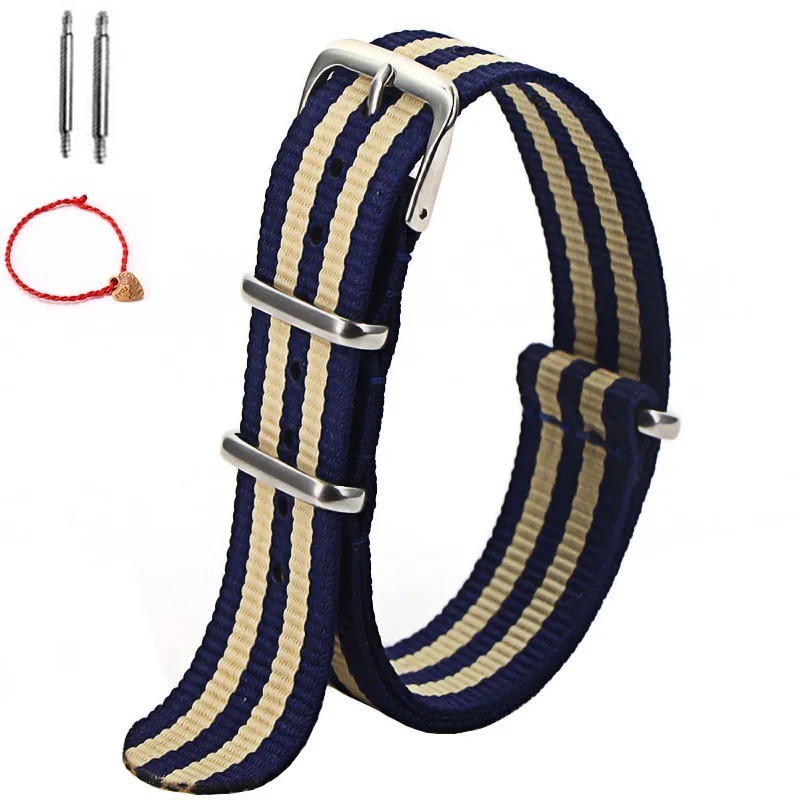 1pcs Nylon Strap 16mm 18mm 20mm 22mm Nylon Watch Band Replacement Watch Strap