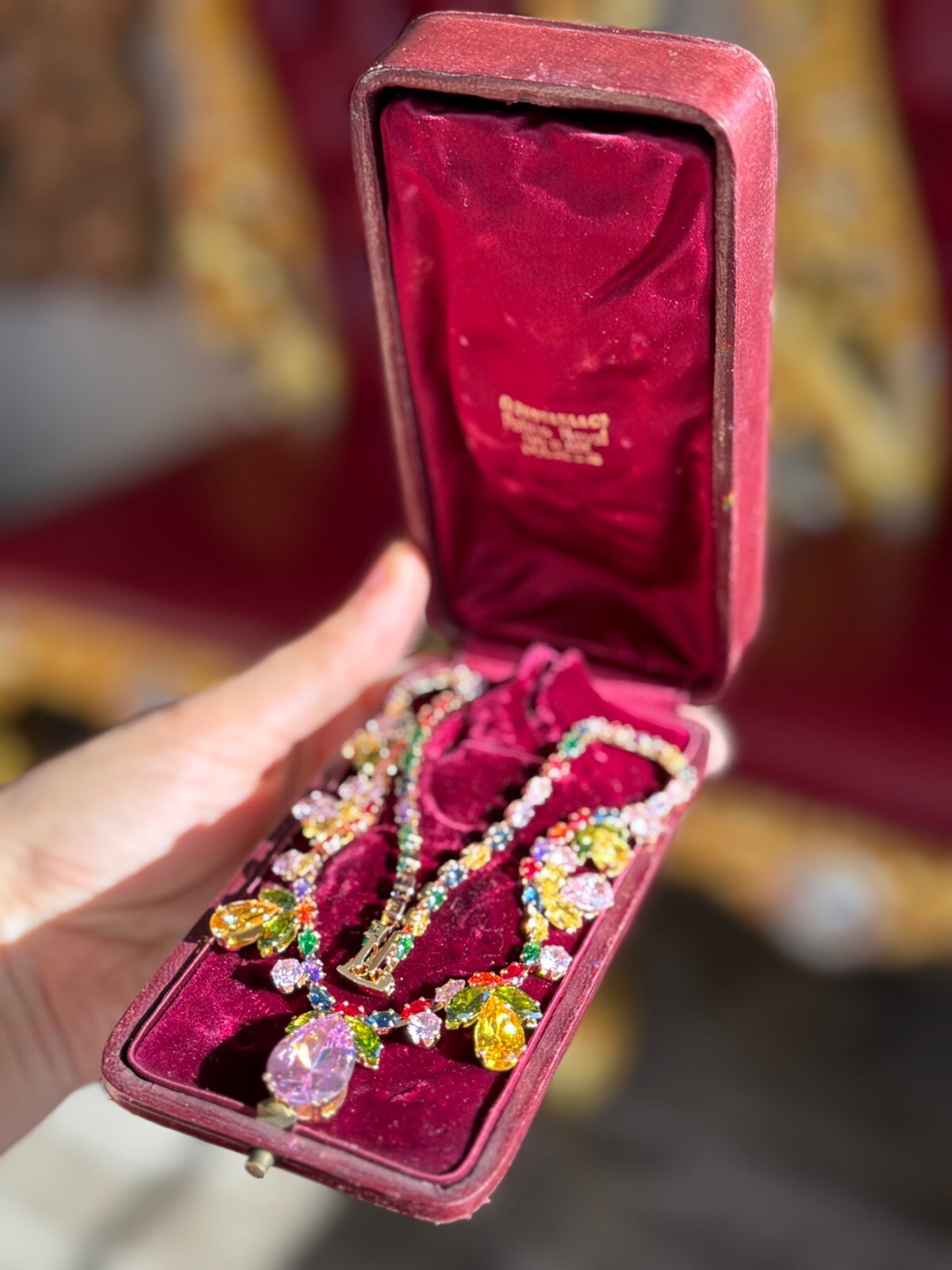 Summer Multicolour Gemstone Necklace Jewelry Luxury Gift For Her, Comes With Box