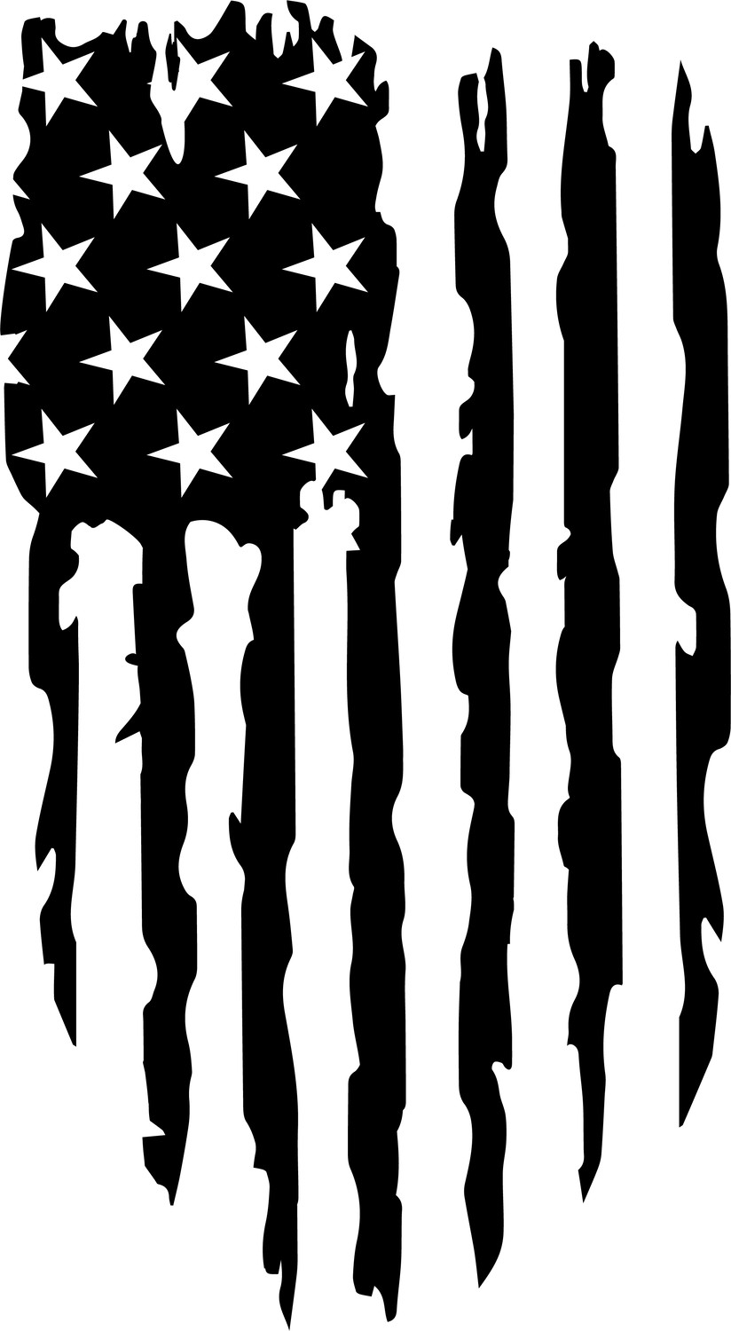 Distressed American Flag – Custom Engraved Military-Style Dog Tag