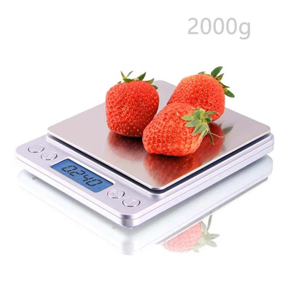 2000g/0.1g Digital Kitchen Scale Diet Food Coffee Jewelry Gold Pocket Size Herb