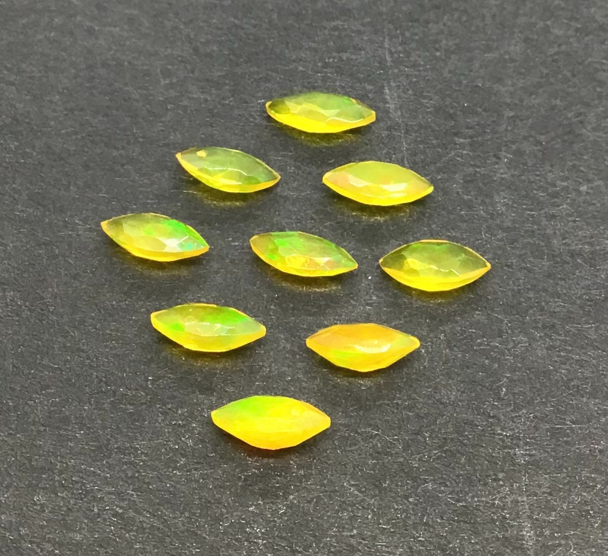 AAA Natural Ethiopian Yellow Fire Opal Marquise Cut Loose Gemstone For Jewelry