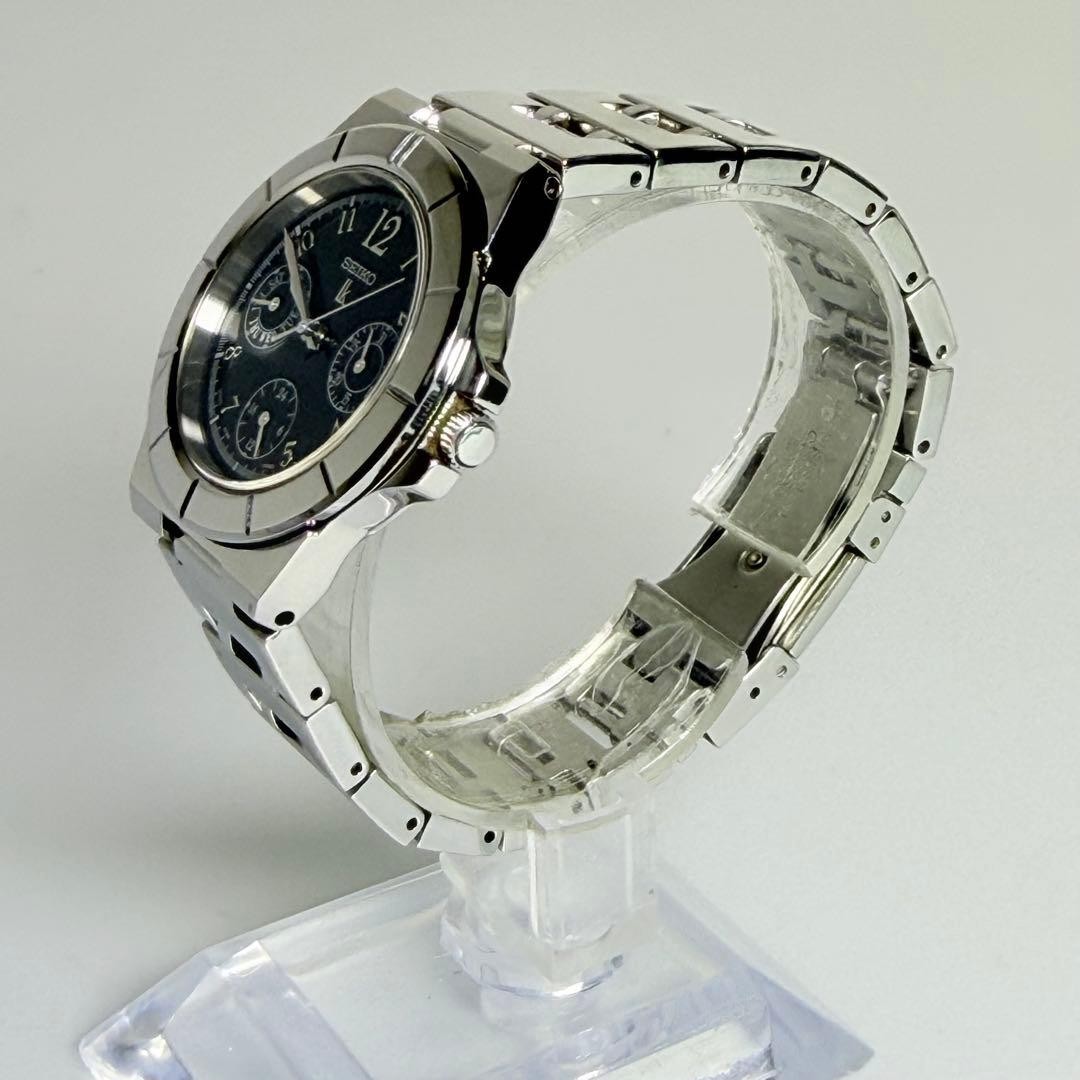 Seiko Lukia Quartz Watch Triple Calendar 3 Hand 34mm wrist 16cm/6.3in