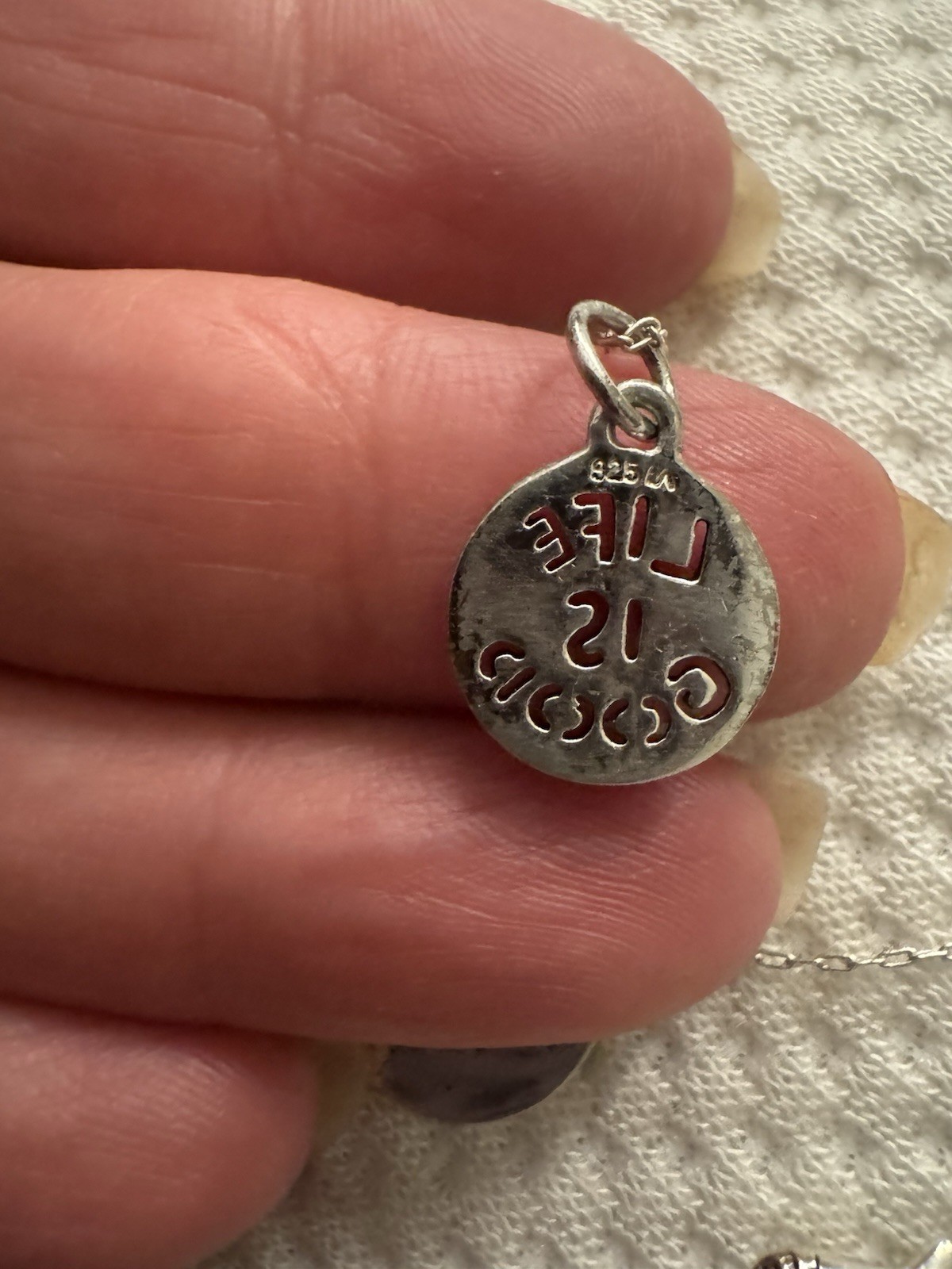 925 Sliver Charm Necklace