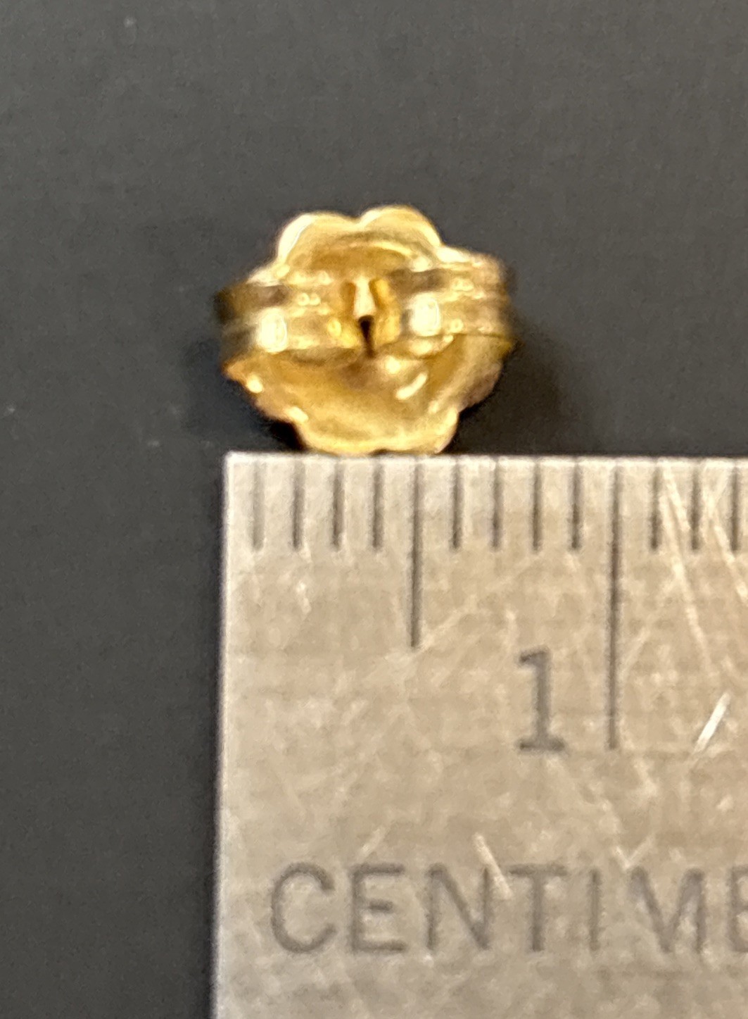 SINGLE / ONE 18K Solid Yellow Gold 7mm Large Earring Butterfly Push Back Finding