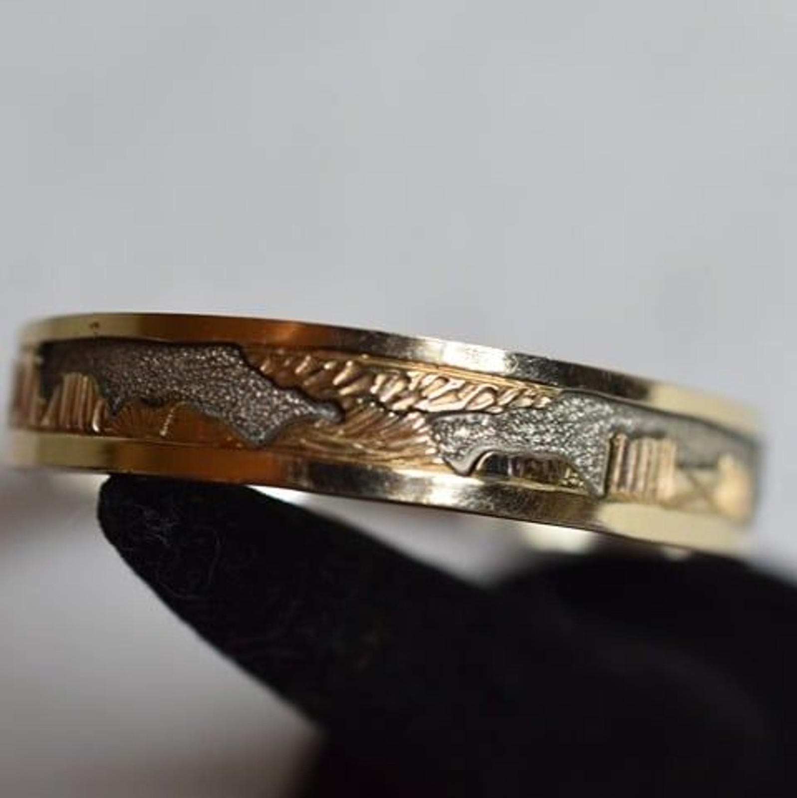 Vintage 12K GF/Sterling Silver Lloyd Becenti Jr BCT Story Teller 7″ Bracelet