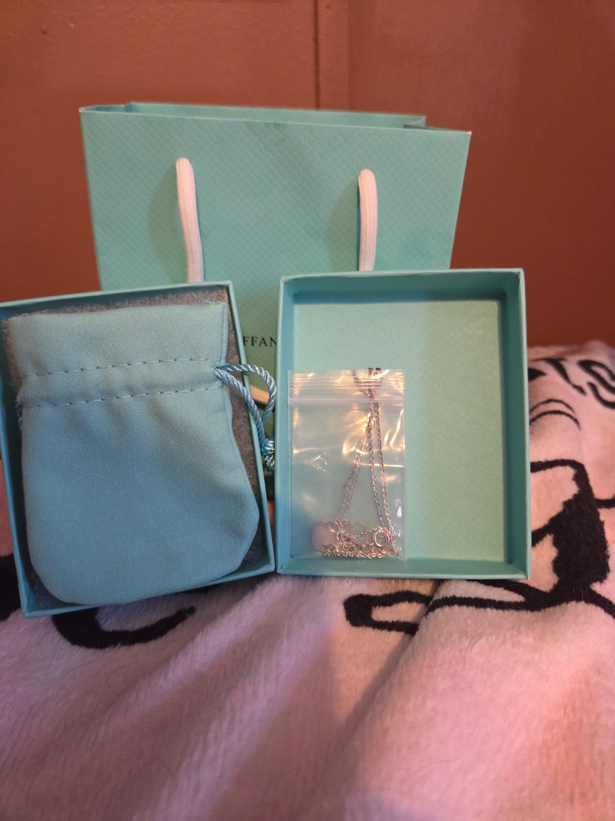 Tiffany and Co Return to Tiffany Blue Double Heart .925 Silver Pendant