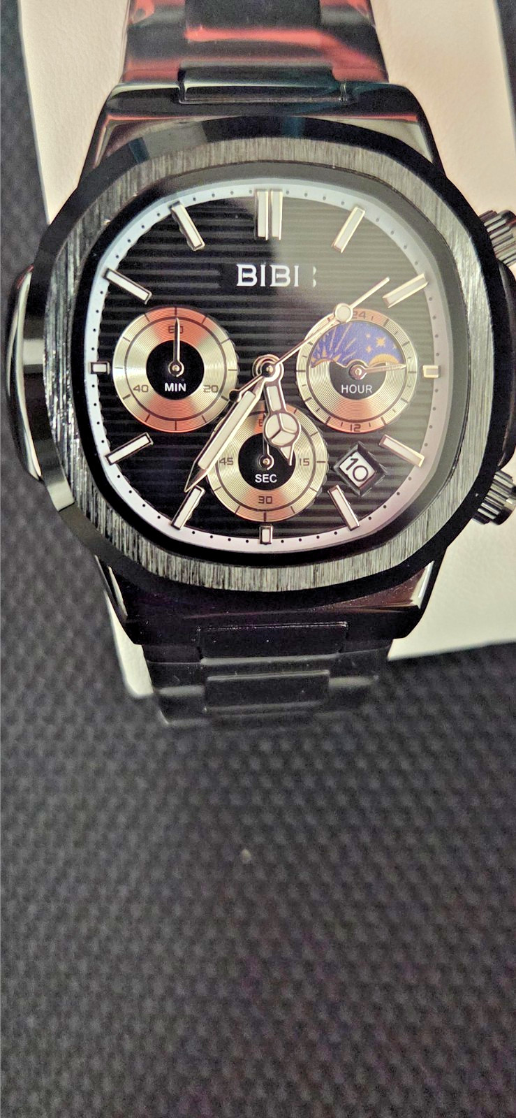 🔥 BRAND NEW BIBI LUXURY WATCH (MODEL B0237) — STEALTH ALL-BLACK EDITION 🔥