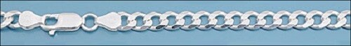 Sterling Silver 6 mm Curb Bracelet 7″ – 9″ – Free Gift Packaging