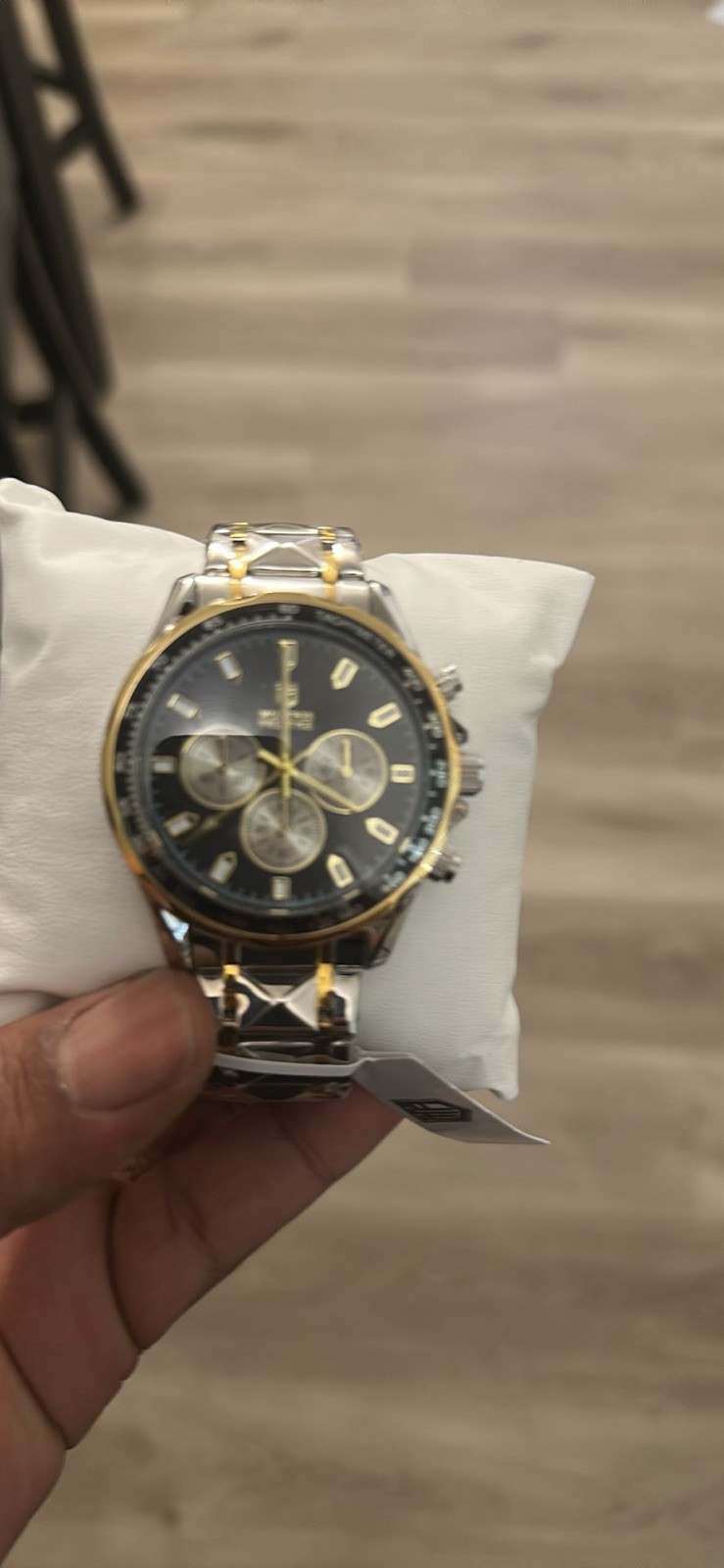 Montres Prestige Men’s Two-Tone Stainless Steel Quartz Chronograph Tachymeter