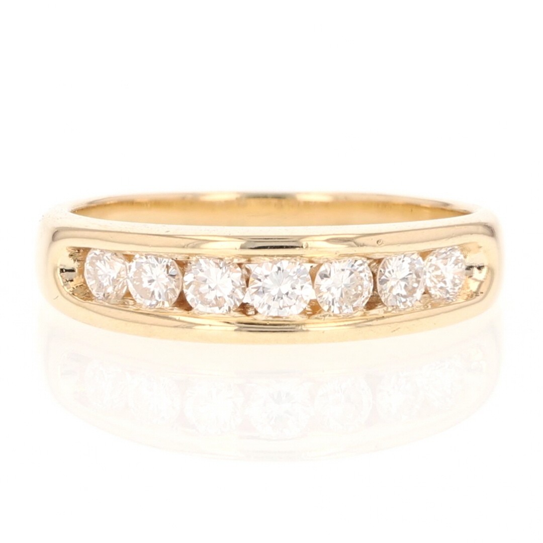 .50ctw Round Cut Diamond Channel-Set Wedding Band Ring 14k Yellow Gold Size 6.5