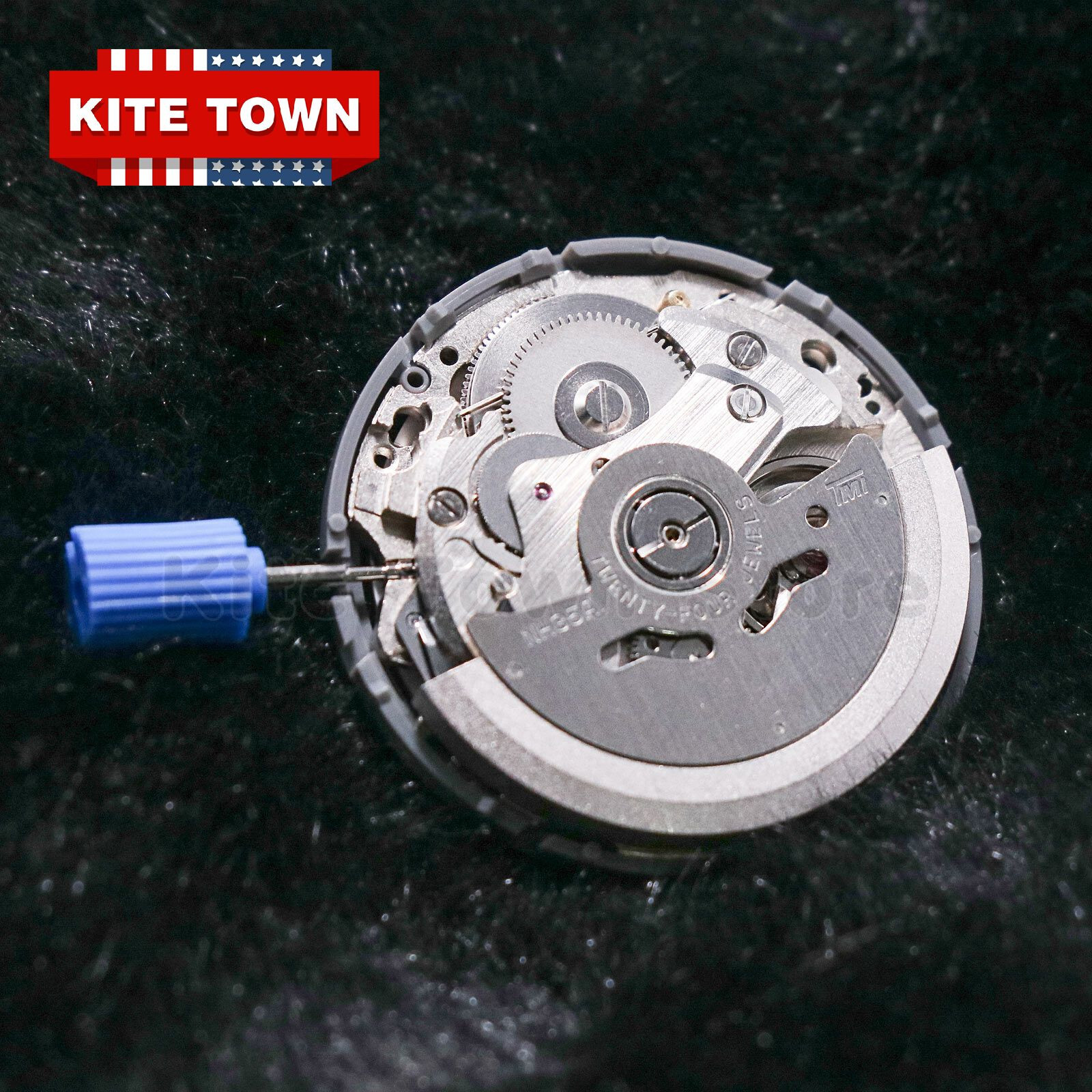 Automatic Watch Movement For Seiko (SII) NH35 NH35A at 3 w/ White Date Disc