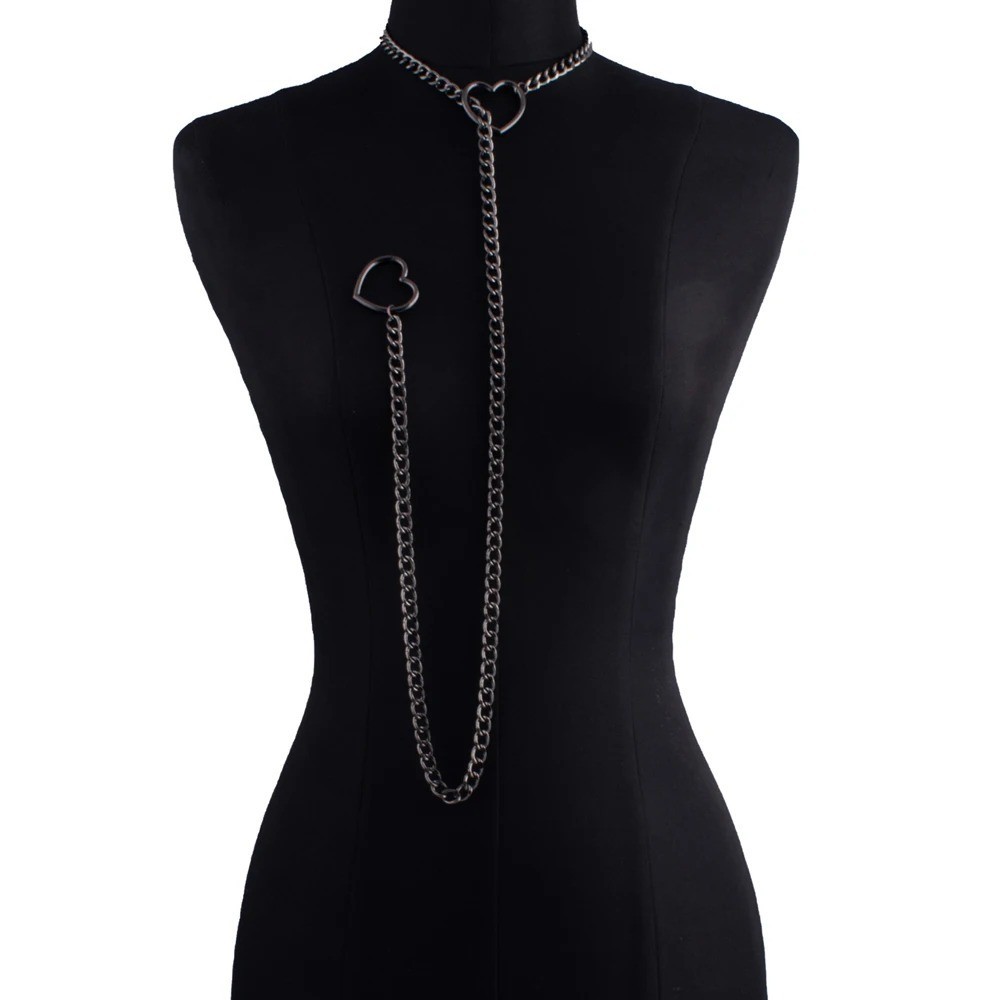 Ring Slip Chain Heavy Slipchain Choker Collar For Women Men