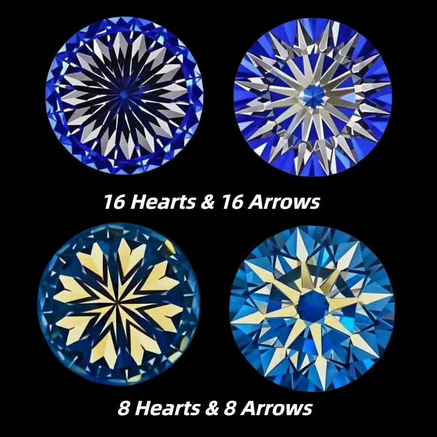Excellent D Color VVS1 Round Cut Moissanite Loose Gemstones with GRA Certificate