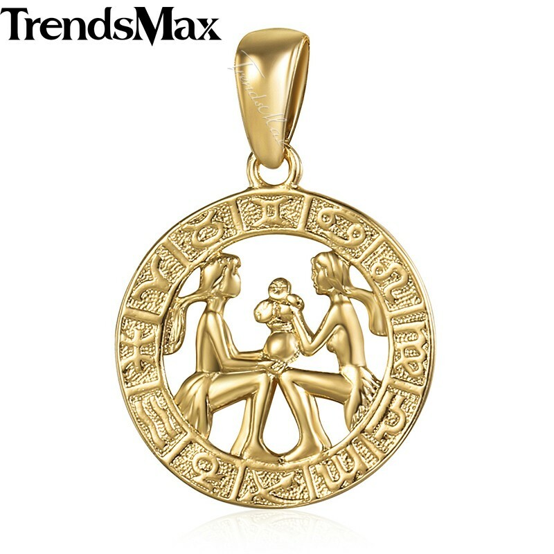 Gold Filled Constellation Horoscope Zodiac Sign Pendant Charm Aries Scorpio