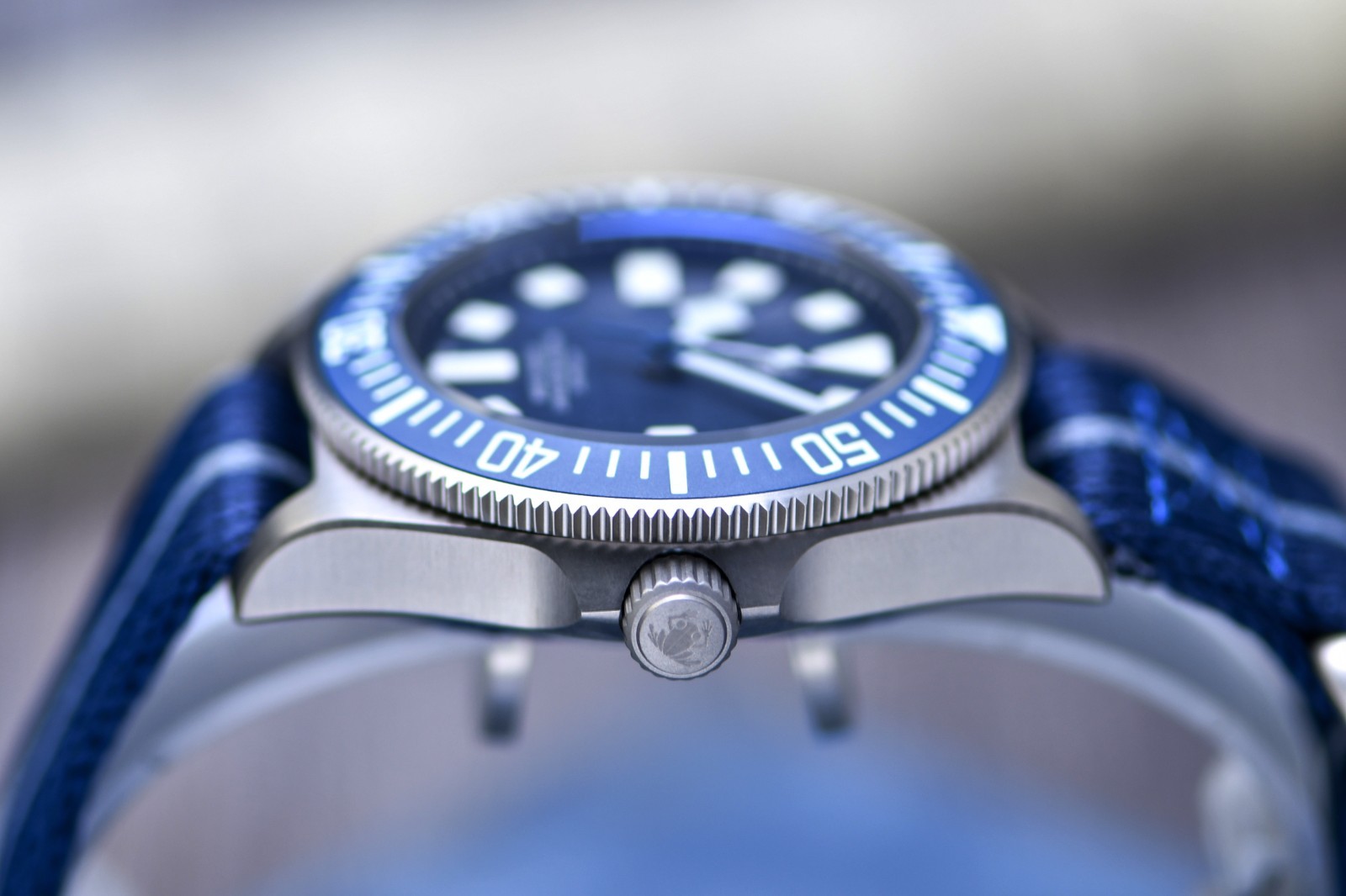 TACTICAL FROG Titanium Ti3 NH35A 200M Diver Automatic Watch BGW9 42mm Nylon